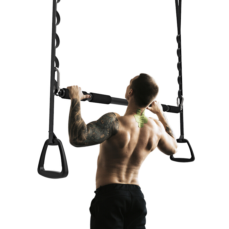 悬吊软体引体向上单杠天花板吊顶体能H训练悬挂环吊挂单杆吊环健