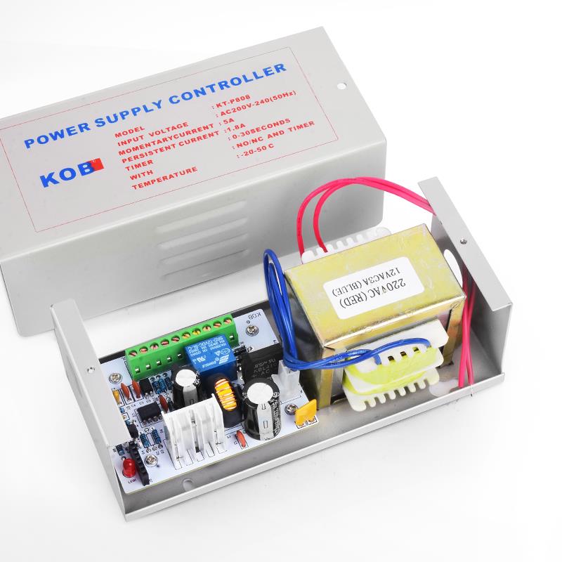 KOB门禁专用电源12V5A电源控制器12V3A变压器门禁电源箱7AH蓄电池