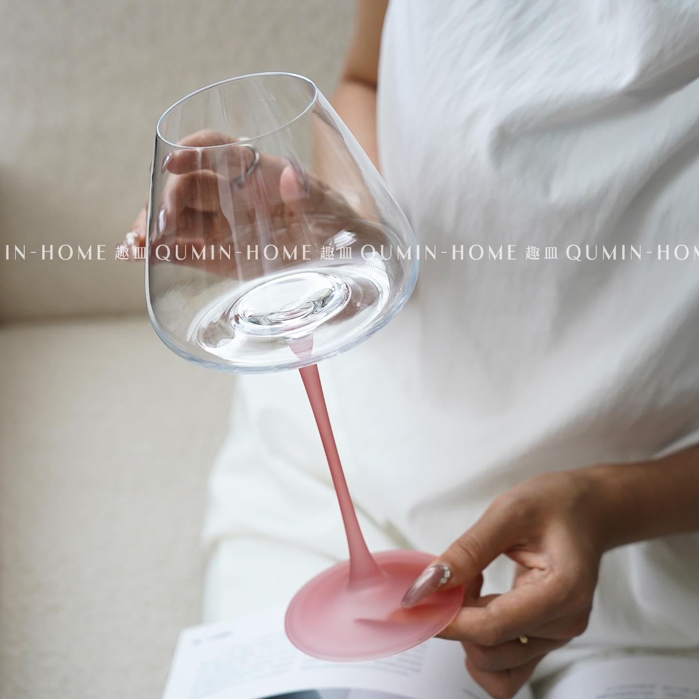 趣皿法式高脚杯家用葡萄酒杯红酒杯轻奢高档玻璃杯香槟杯甜酒杯子