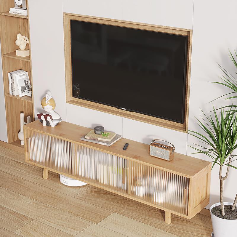 电视柜简约现代茶几实木客厅轻奢简约组合小户型新款卧室边柜斗柜