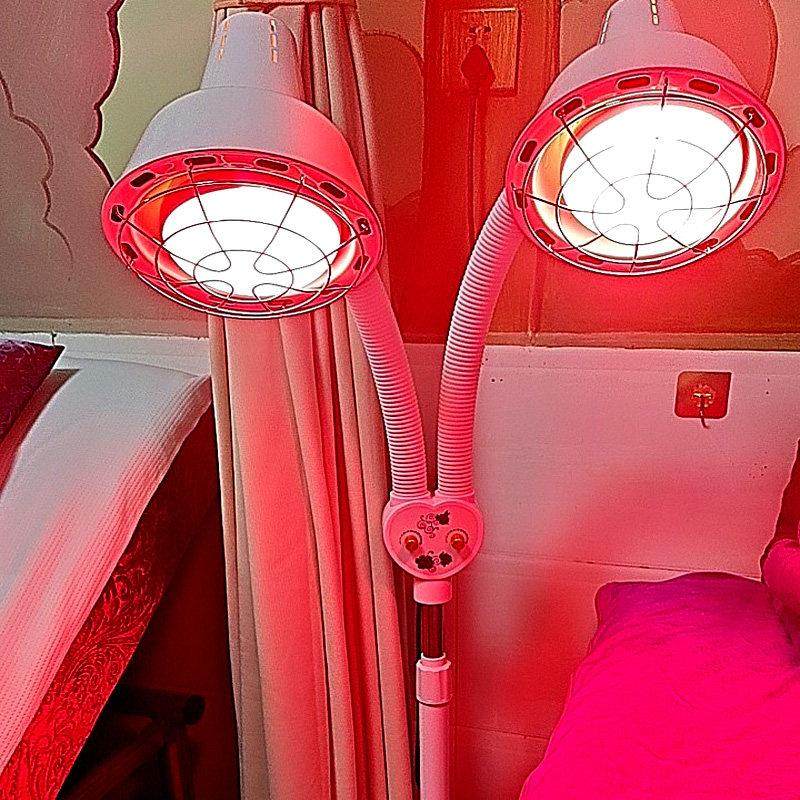 双头烤灯美容院专用加热远红外线理疗灯家用烤火取暖烤电艾灸保健