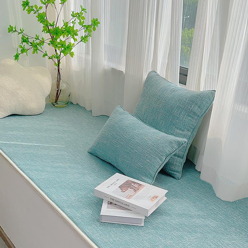 四季通用飘窗垫窗台垫定做卧室阳台垫简约现代薄款坐垫防滑定制