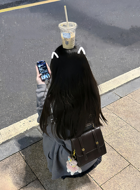 【揍梨】简约英伦风双肩包包女学院风包包女包jk包包2026新款潮流