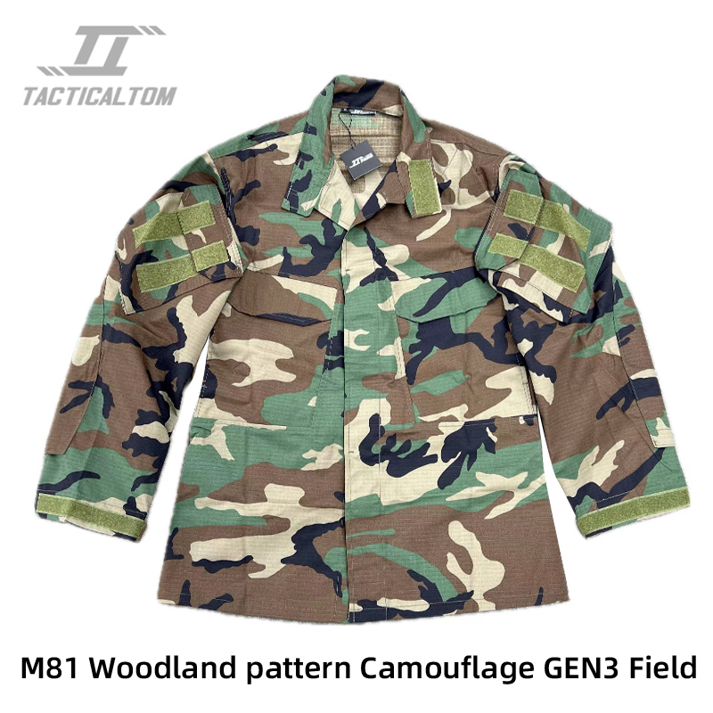 thumbnail for Tactical Tom Gen3 Field Desert Tiger Stripe Camouflage Base Suit Combat Jacket Top Tactical Trend
