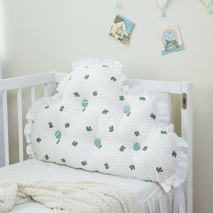婴儿床头靠枕床靠纯棉防撞可拆洗儿童床靠枕高弹柔软宝宝