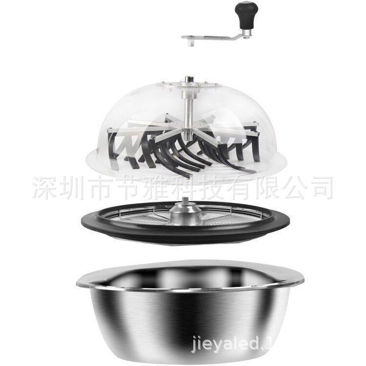 16英寸碗状修剪器 水培植物生工具 手动旋转切芽割草机林业碎草机