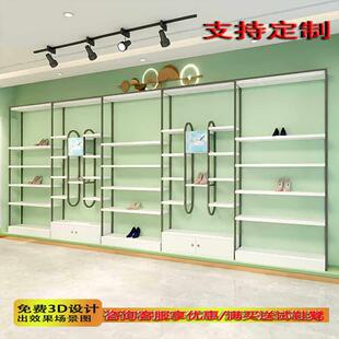 鞋店鞋架展示架商场店铺用鞋子展示柜可带灯带鞋货架鞋展架陈列架