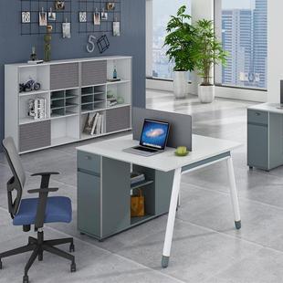 格诺瓦职员桌办公桌简约现代桌椅组合二人位电脑桌屏风办公室家具