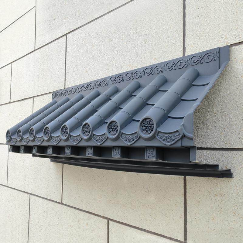 大号免架子树脂瓦新中式徽派仿古屋檐饭店门头庭院围墙面装饰挂件,基础建材,屋顶装饰瓦,淘宝优惠券,粉丝福利购,淘宝优惠卷