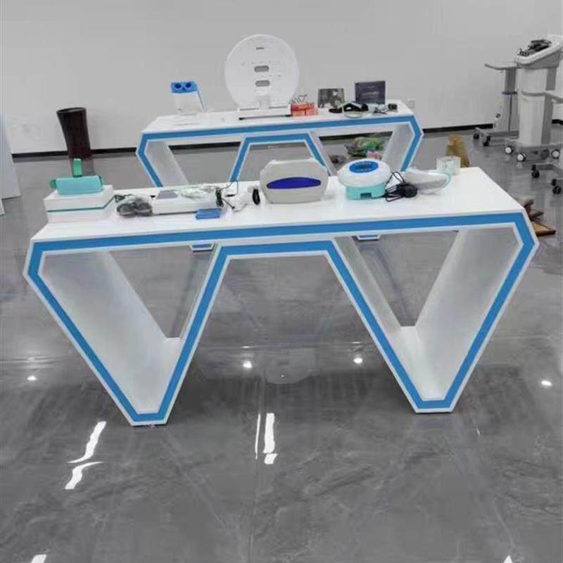 烤漆展示桌手机配件展示架体验桌台电脑展示柜台异形中岛台定做