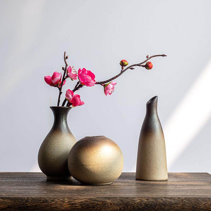 新中国风创意覆古石器小花瓶花瓶禅宗装饰品办公室餐厅桌面家居装,家居饰品,花瓶,淘宝优惠券,粉丝福利购,淘宝优惠卷