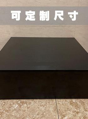 暴力熊公仔模型大型摆件雕塑木质实木黑色白色方形简约设计底座