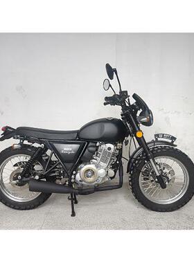 适用CG125/GN125改装手工金属黑色前挡风 大脚怪攀爬250车头挡风