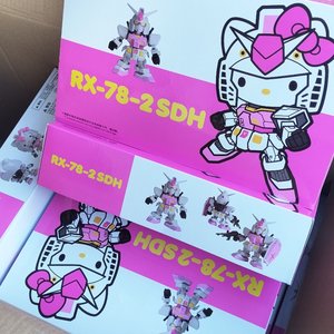 高高粉红凯蒂猫KT猫HelloKitty元祖国产拼装手办澄顺正义MG模型
