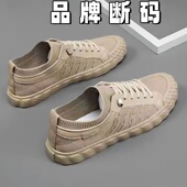 网面男鞋 透气低帮鞋 男士 工作工地防臭老北京帆布鞋 男潮流潮潮夏季