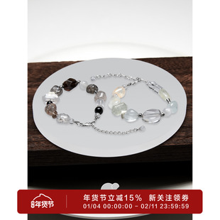 采石studio｜原创「爱无界」双子手链情侣款天然石百搭时髦送礼