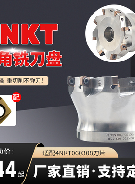 4NKT刀盘双面快进给直角数控铣刀盘通装特固克4NKT060308刀片TE90