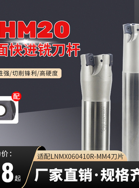 AHM20加工中心数控快进给铣刀杆 装LNMX060410R刀粒 抗震铣削刀杆