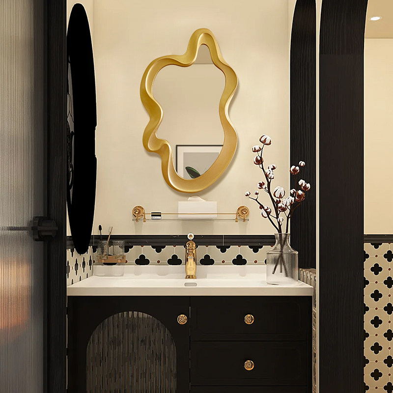 异形化妆镜ins不规则家用壁挂卫生间浴室镜梳妆镜挂墙梳妆镜智能