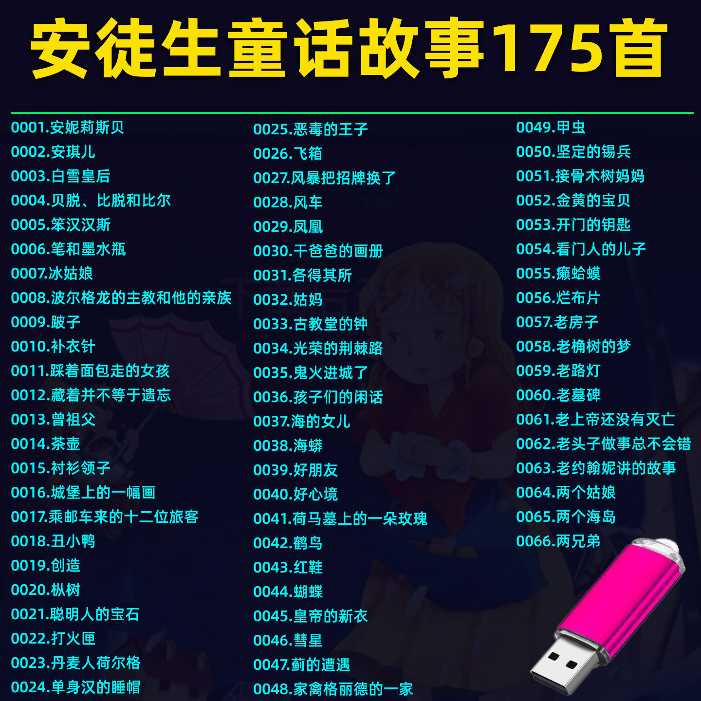 车载U盘精选安徒生童话故事175首MP3宝宝睡前故事音响收音机通用,汽车用品/电子/清洗/改装,车载音乐U盘,淘宝优惠券,粉丝福利购,淘宝优惠卷