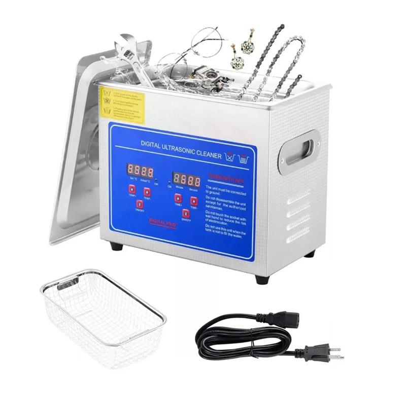 跨境3L超声波清洗机小型电路板珠宝手表商用超声波眼镜清洗机
