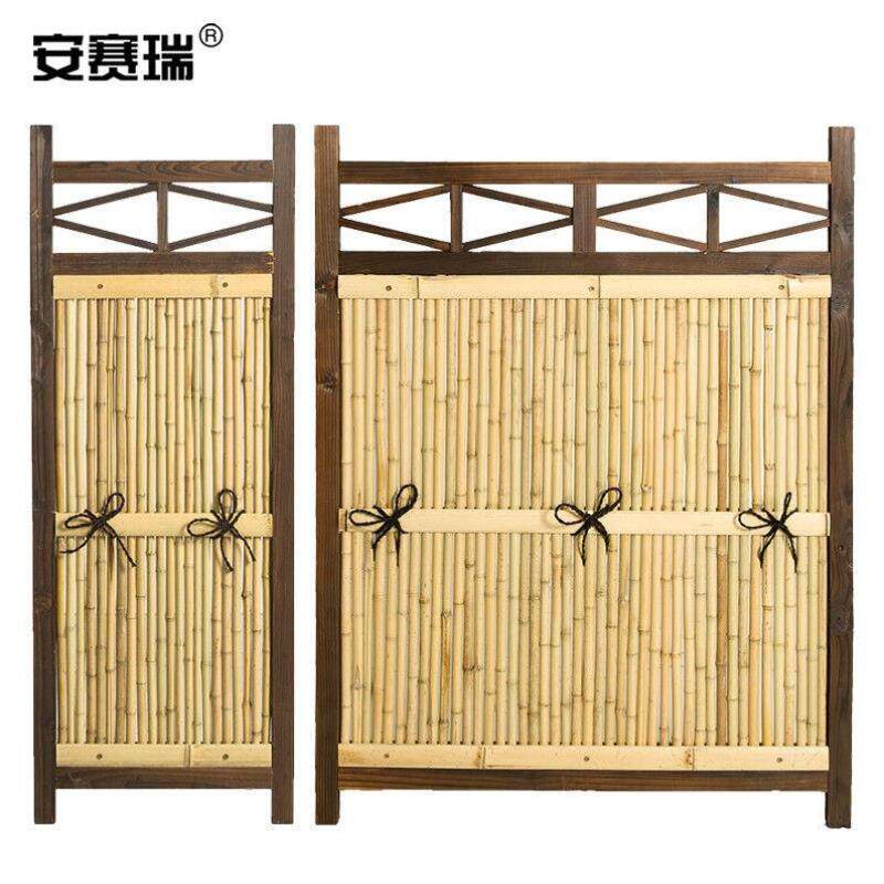 安赛瑞竹篱笆栅栏定制庭院花园围栏竹墙屏风1平方米价5E00160