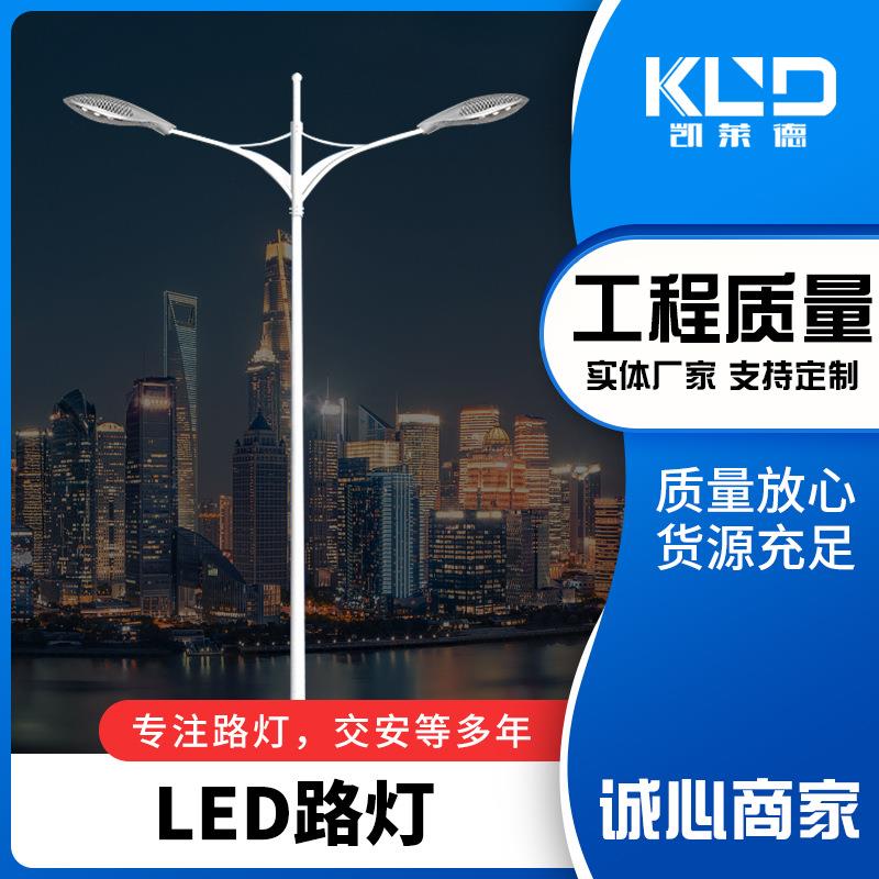 厂家市电路灯市政道路工程照明路灯单臂双臂多款式led路灯