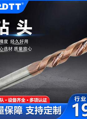 高精度硬质钨钢合金钻头双刃园柄CBN刀片数控专用金属打孔钻头