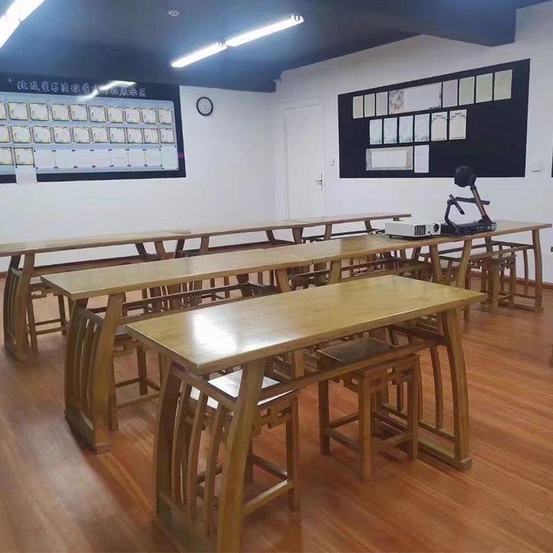 单人书法桌双人国学新中