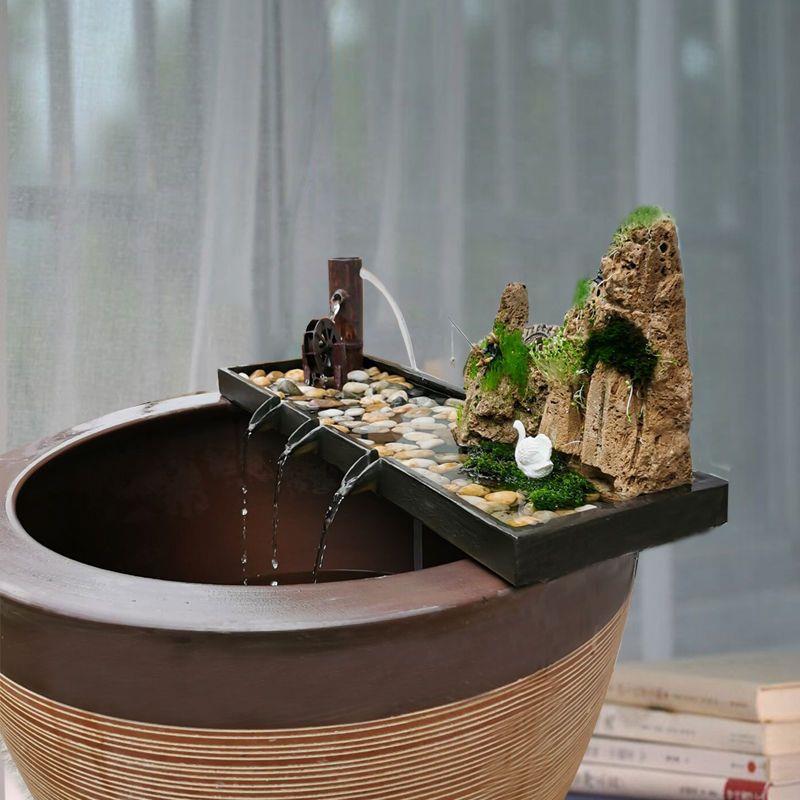 陶瓷流水器大型鱼池鱼缸