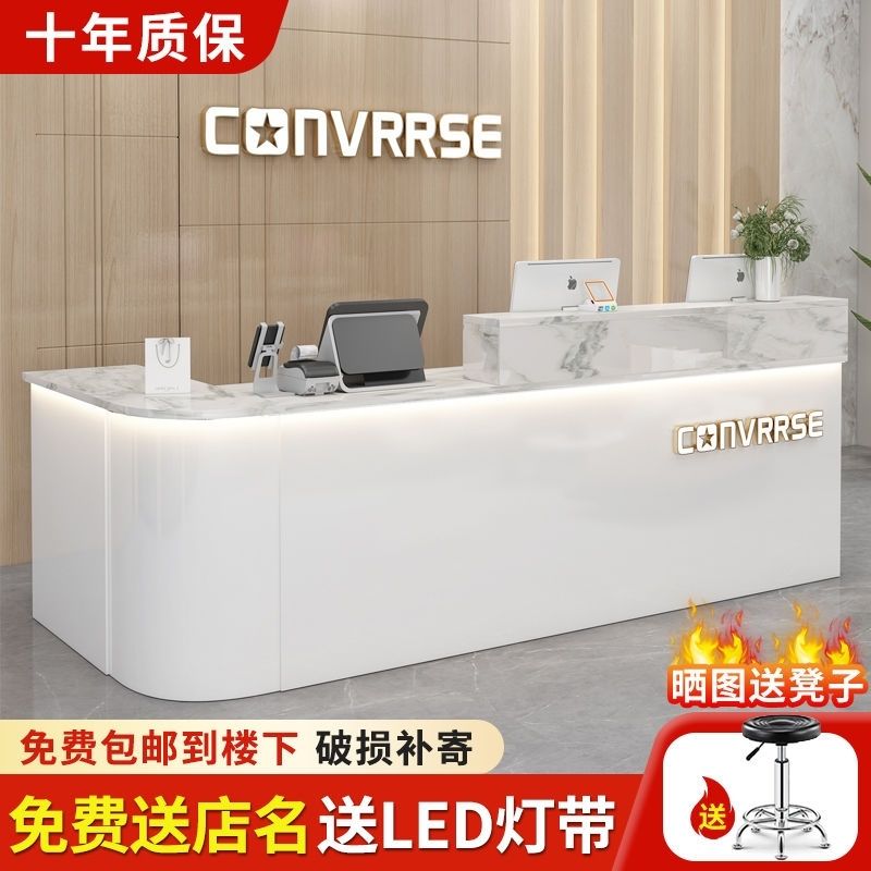 奶茶店吧台收银台店铺小型超市柜子便利店柜台商用新款前台操作台