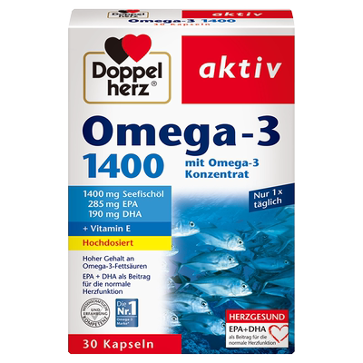 德国双心鱼油omega3呵护心脑血管