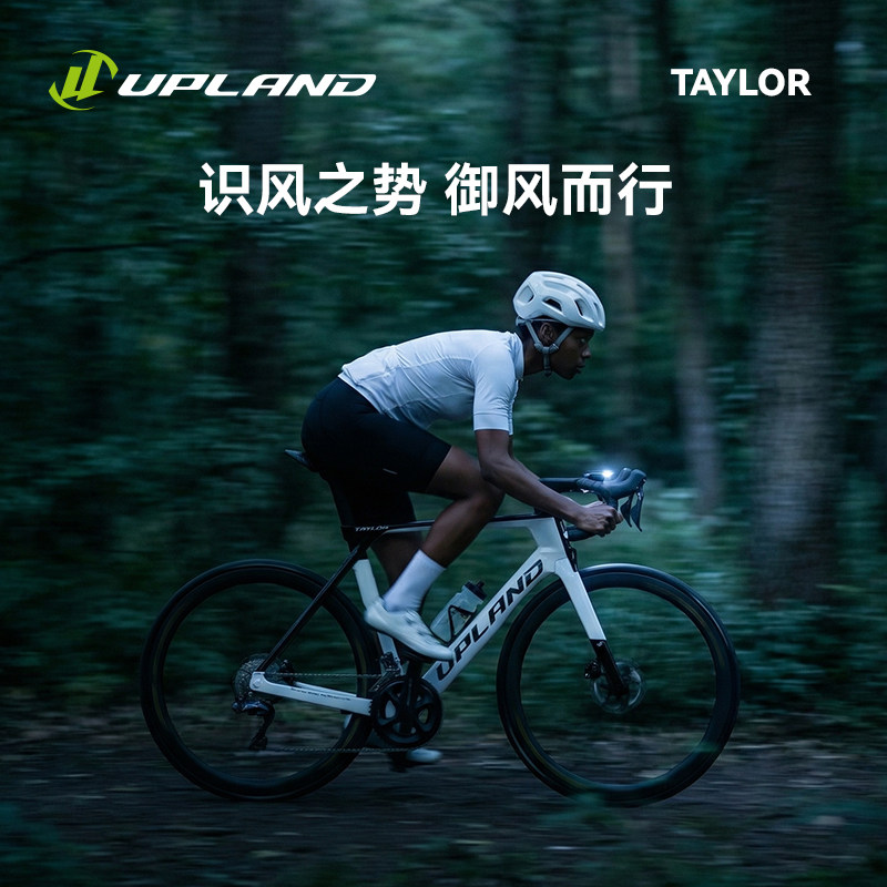 UPLAND阿普兰taylor泰勒墨羽白超轻全碳纤维公路车油压碟刹自行车