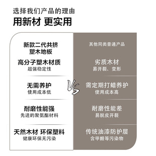 定制塑木地板生态木板木塑户外防腐阳台庭院露台花园室外防水实心