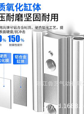 SMC型阻挡气缸RSDQB12/16/20/32/40/50X20T/TB/TC/TD/TF/TG/TK/TL