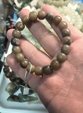 和田玉糖玉籽料10x11mm老型手串625106