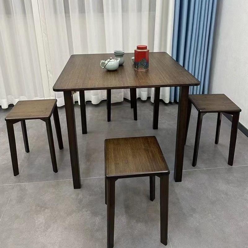 烤火桌子家用实木正方形小户型茶桌简易折叠取暖桌餐桌四方桌牌桌