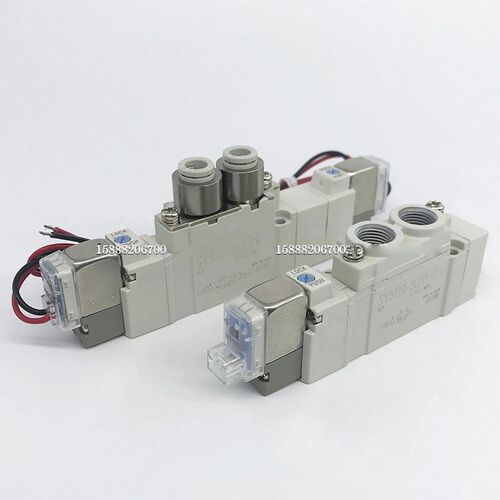 SMC型二位五通电磁阀SY5220-3LZD/4LAZD/5LZD/6LZD/3LZE-C6 C4 C8