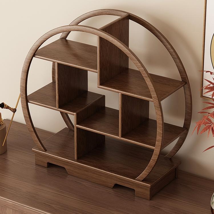 手办展示架实木桌面收纳盒多层盲盒泡泡玛特收纳架小型台面陈列架