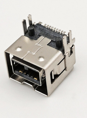 供应1394 母座 9P  板上SMT +定位柱    火线（FireWire）插座