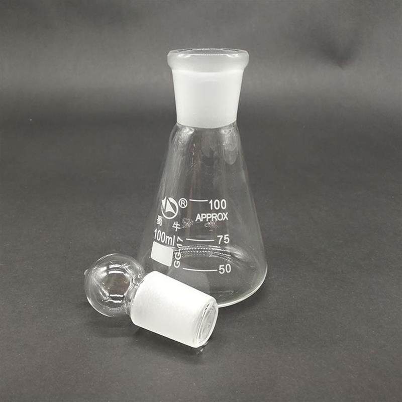 蜀牛具塞0三角烧瓶 50/100/15/250/500/1000ml 玻璃锥形瓶 带塞