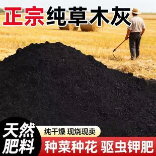 纯正草木灰有机肥钾肥疏松土壤消毒杀菌调节土壤酸碱性花木果蔬肥