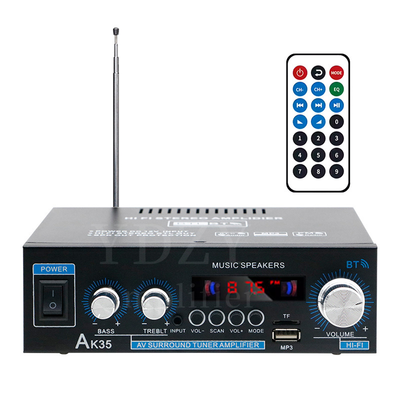 跨境热销数字功放机蓝牙插卡U盘两声道功放AK-35扩大器工厂直销