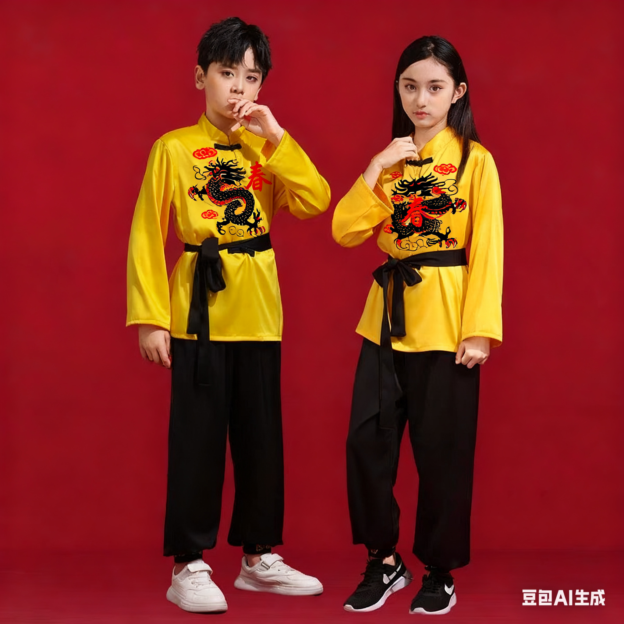 武术校服训练服练功服夏季武术套装男女儿童武馆队服散打搏击训练
