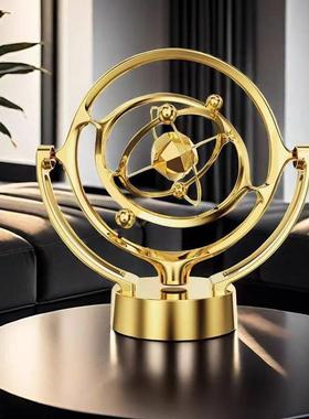 新款创意个性永动机仪天体宇宙摆件旋转牛顿摆家居客厅办公装饰品