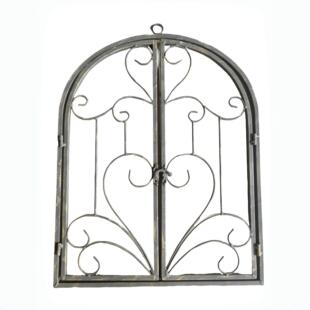 铁艺ins假窗挂件覆古小窗户露台客餐厅壁饰花园背景墙装饰品墙面