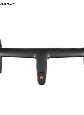 Avian飞鸟H280碳纤维一体把公路自行车把全内走轻量钛螺丝石墨烯