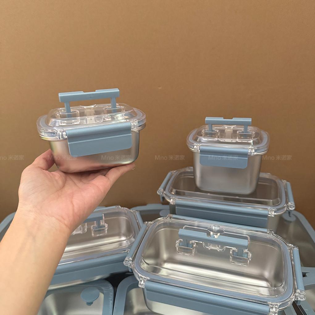 现货定制款· 304不锈钢饭盒分格上班族微波炉加热