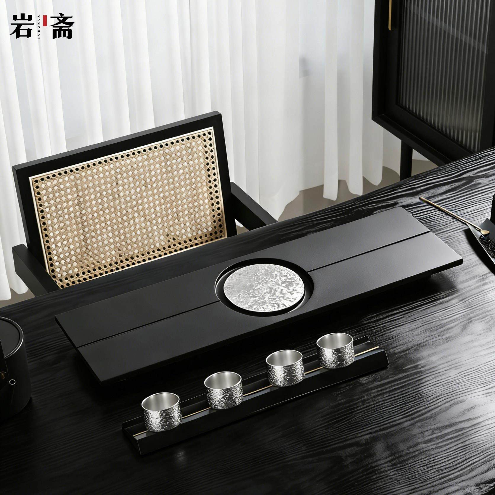 天然乌金石头茶盘纯钛现代简约轻奢高级感干泡台功夫茶具茶海茶台,餐饮具,茶盘,淘宝优惠券,粉丝福利购,淘宝优惠卷