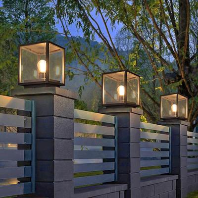 柱头灯户外庭院围墙接电款别墅大门口新款现代院子花园室外防水